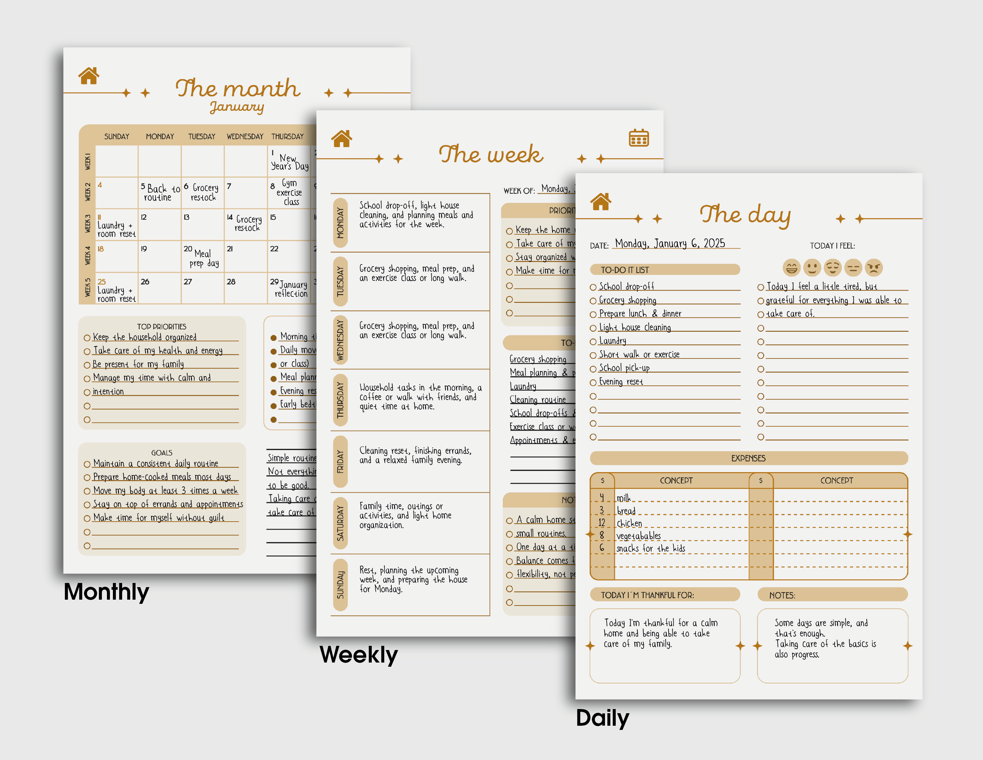 2026 Digital Planner - Beige Breeze