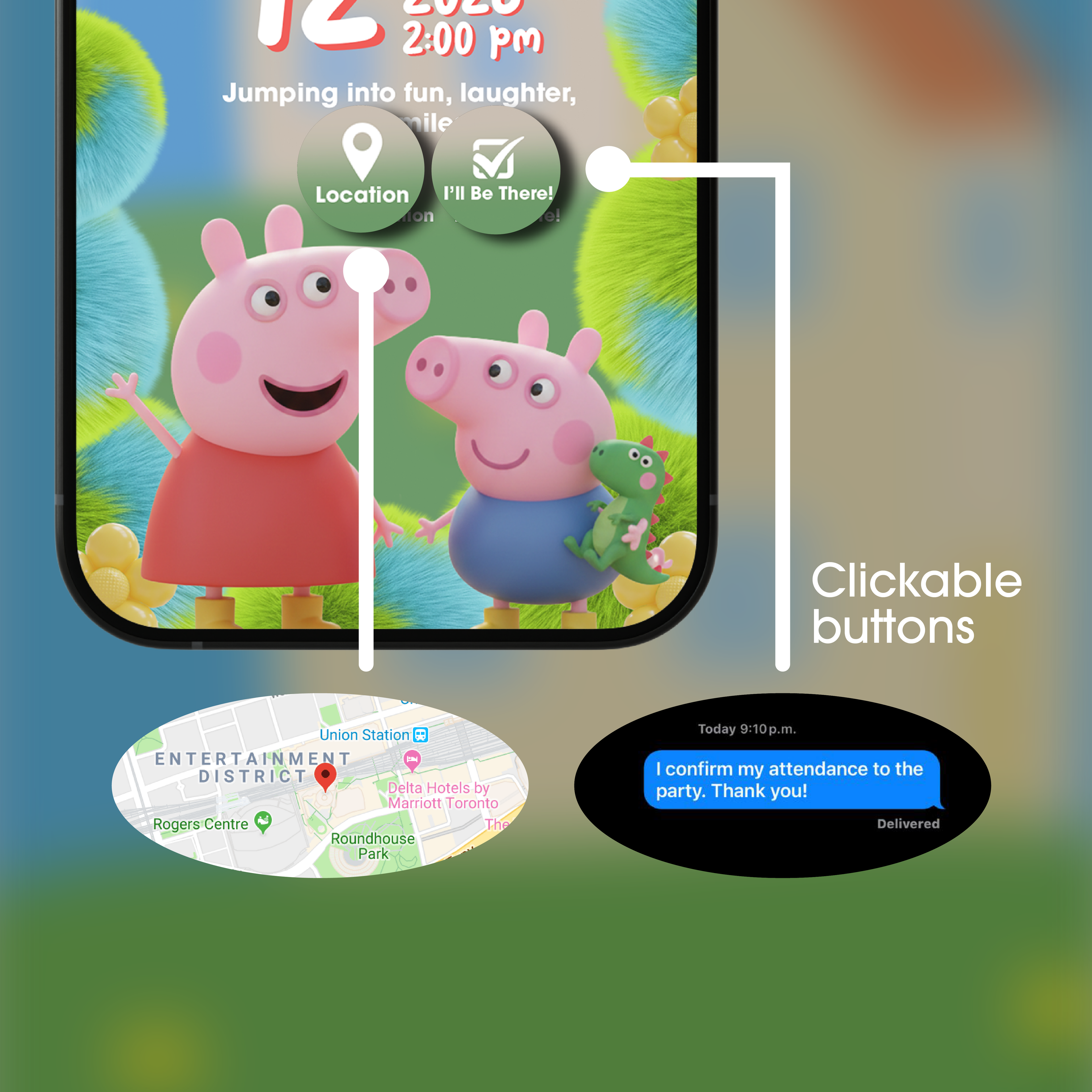 Peppa Pig (inspired) Digital Invitation